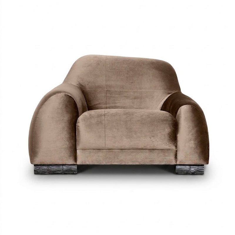 Borneo Italian High-End Simple Fabric Customize Single Sofa Chair