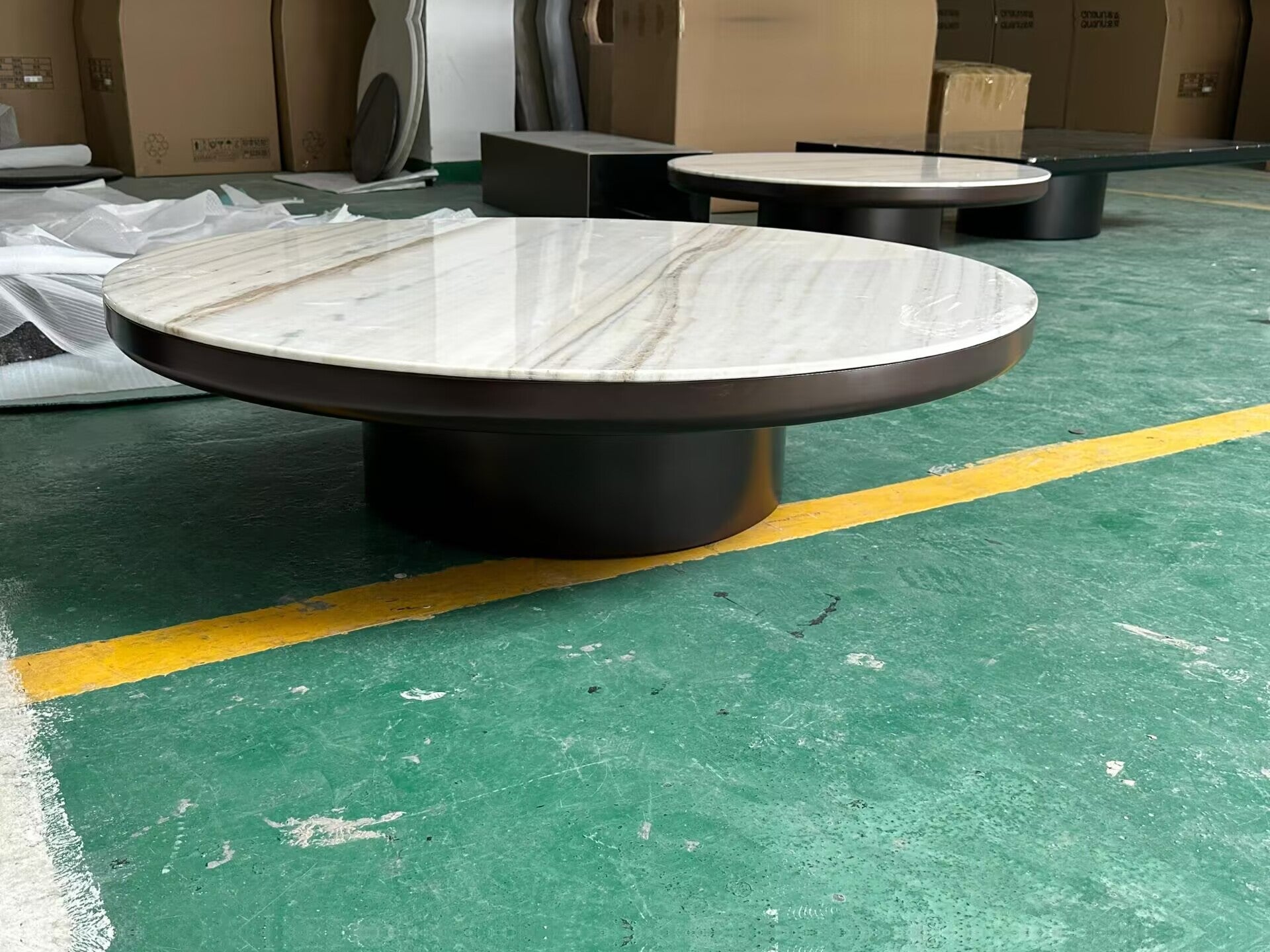 Brady Living Room Upscale Designer Marble Custom Coffee Table