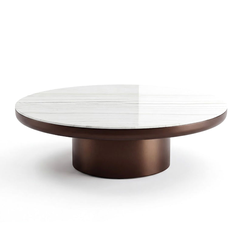 Brady Living Room Upscale Designer Marble Custom Coffee Table