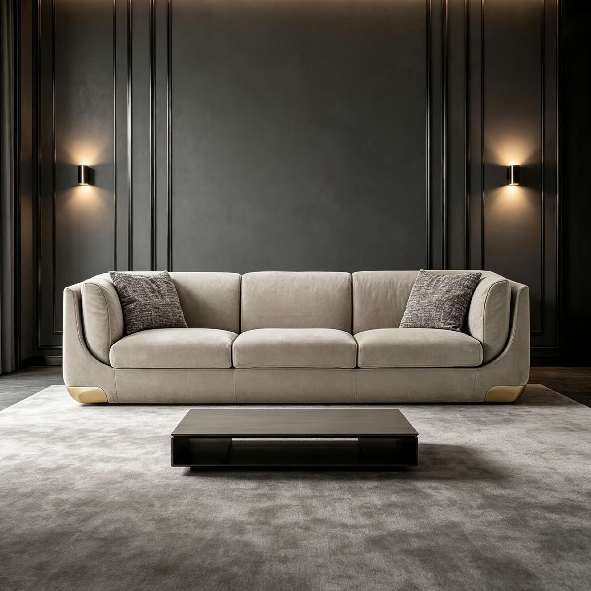 Bravery Villa Living Room Modern Creativity Fabric Customize Sofa