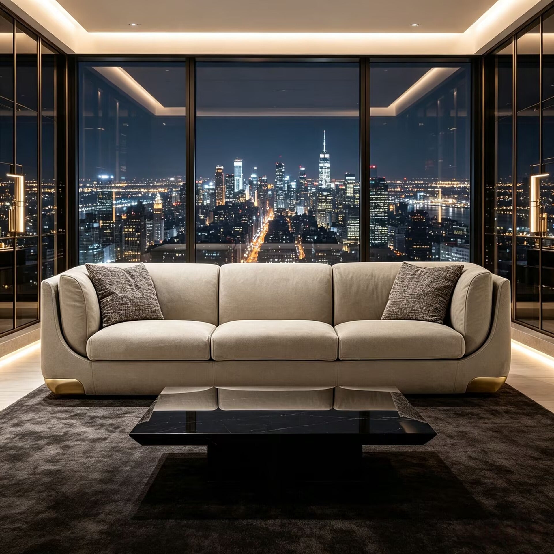 Bravery Villa Living Room Modern Creativity Fabric Customize Sofa