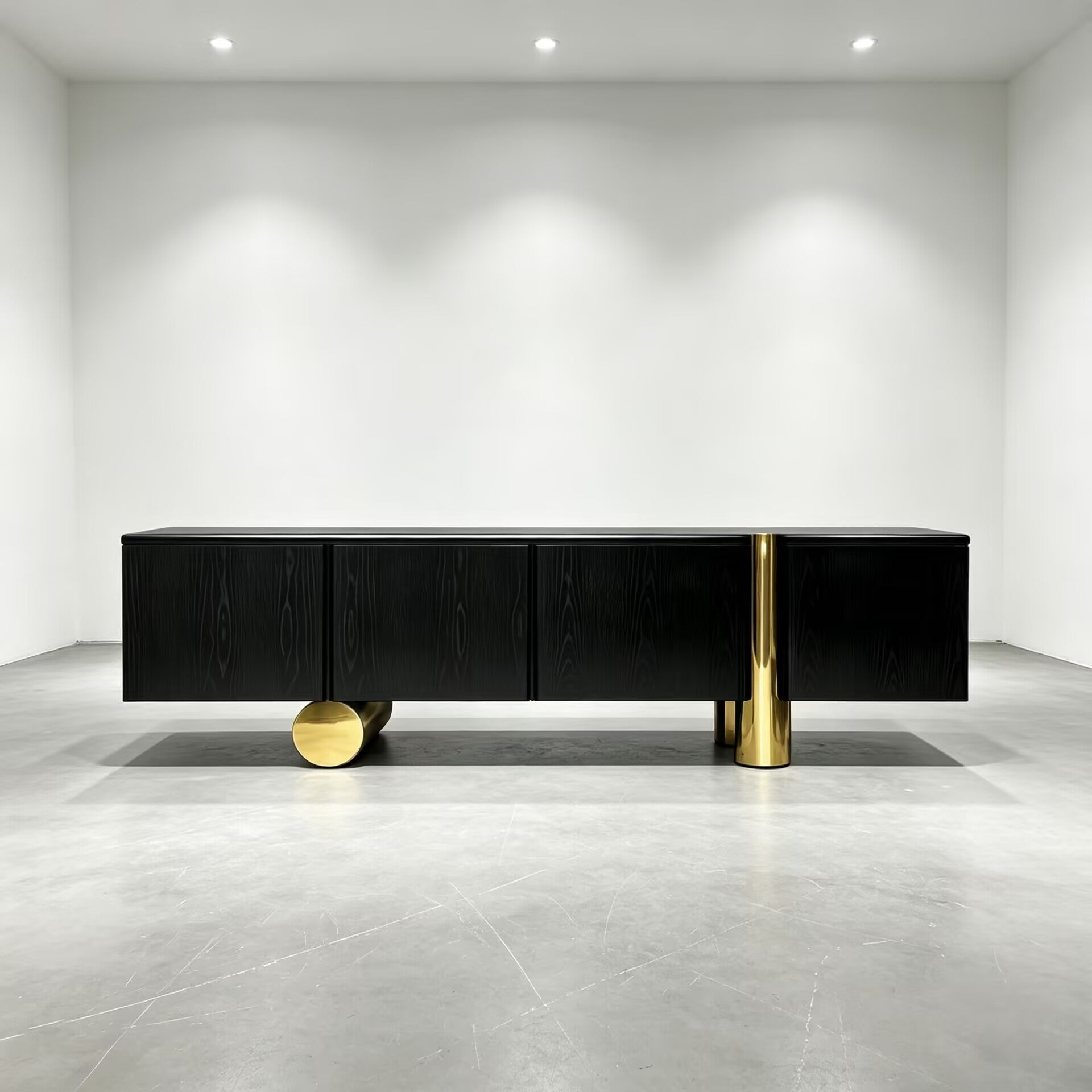 Buffet Heron Modern High-End Metal Minimalist Solid Wood Sideboard