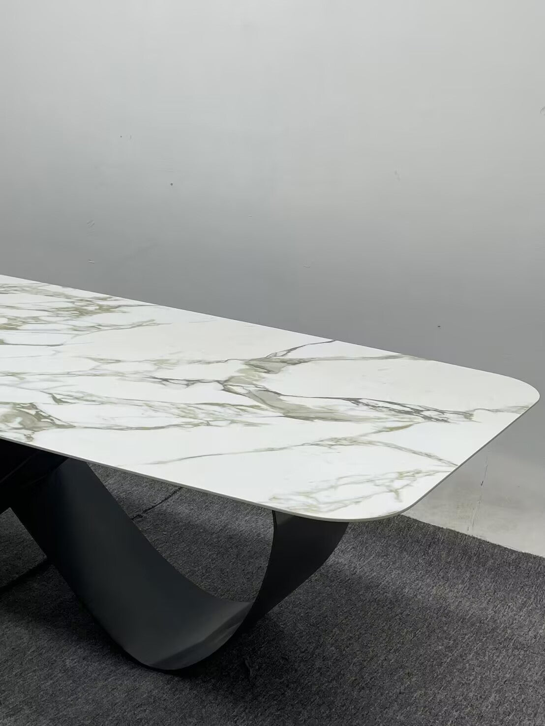 Butterfly Artistic Modern Minimalist Stainless Steel Marble Dining Table