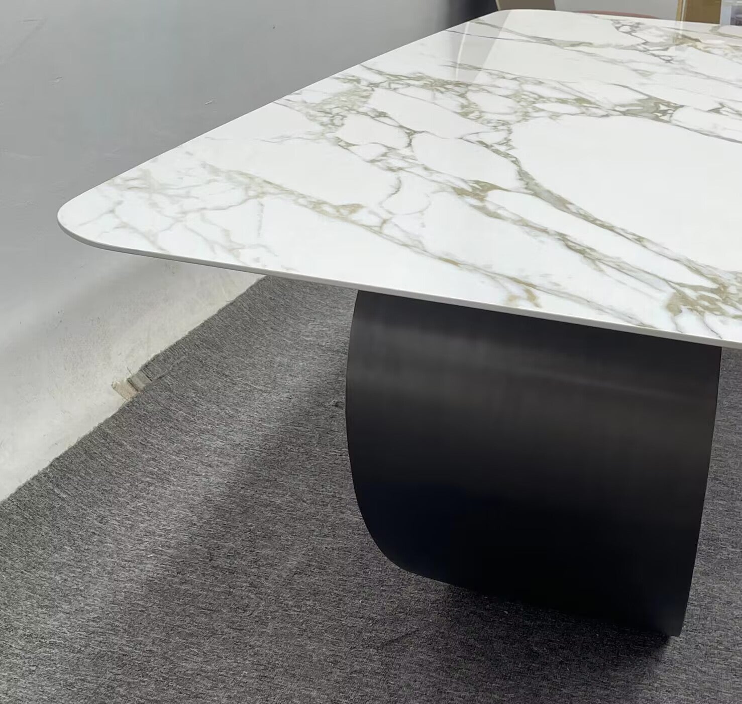 Butterfly Artistic Modern Minimalist Stainless Steel Marble Dining Table