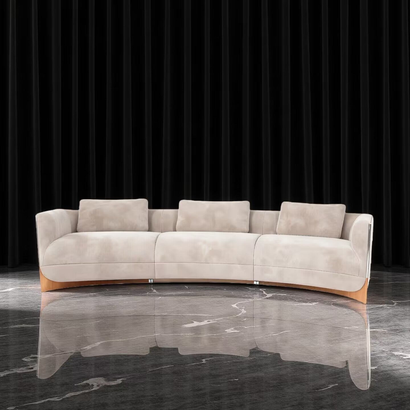 Cafoscarl Circle Designer High End Creative Minimalist Fabric Sofa