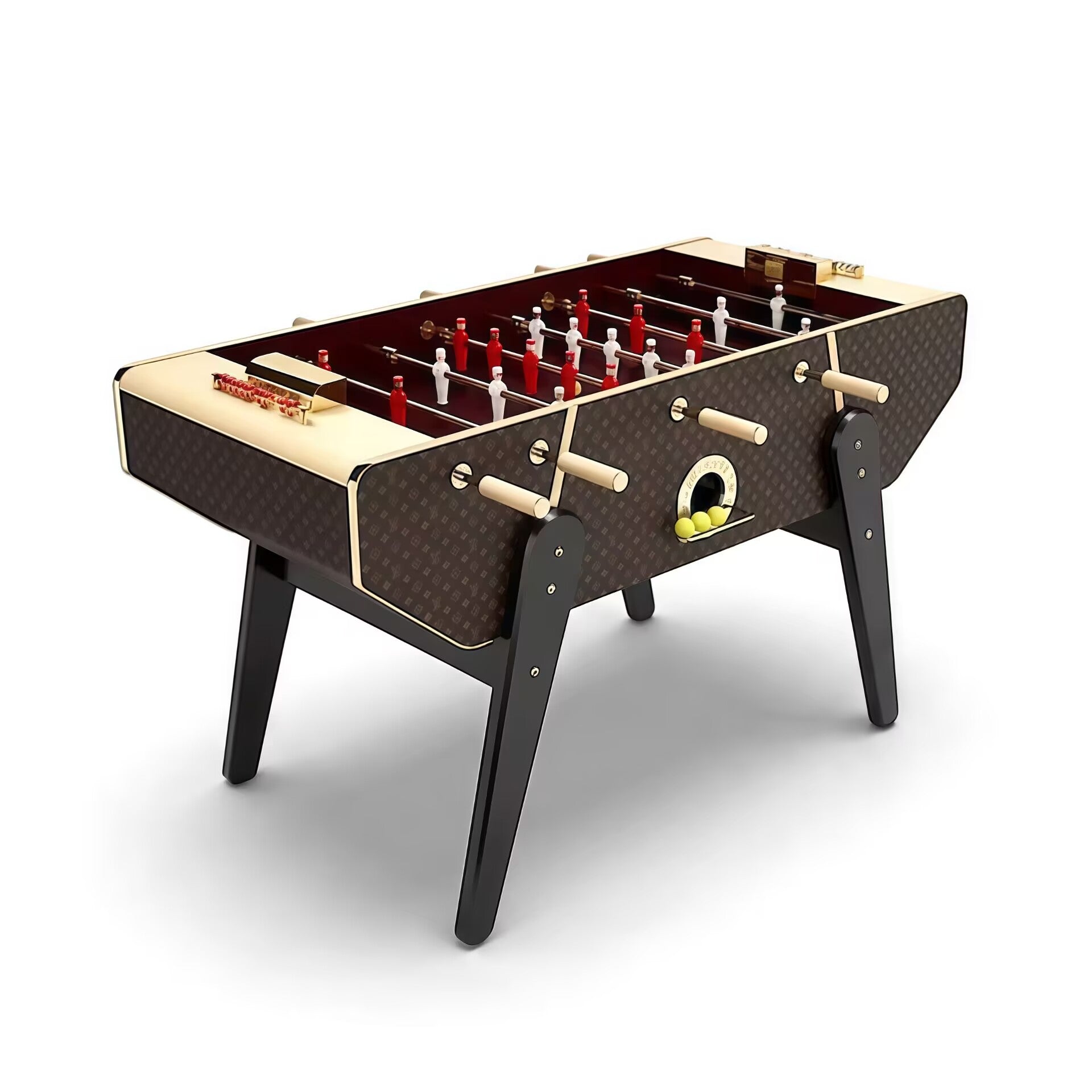 Canvas Entertainment Club High-End Leather Solid Wood Table Football