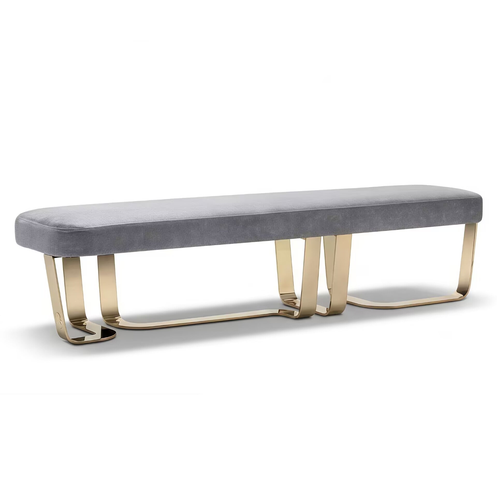 Charisma Villa Bedroom High-End Minimalist Fabric Bed End Bench