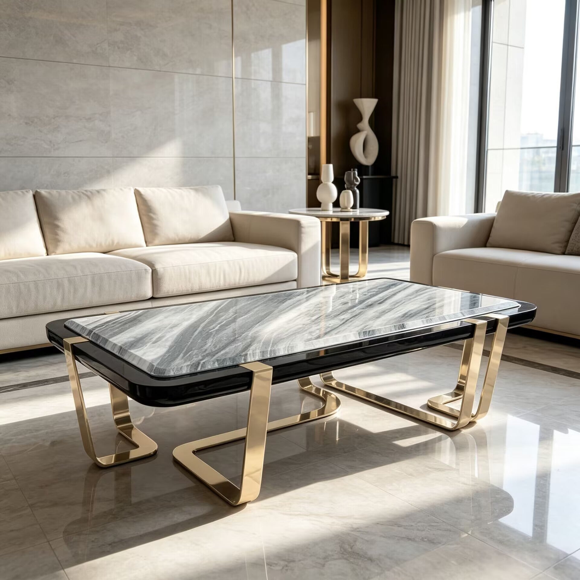 Charisma Villa Living Room Geometric Creativity Rectangle Coffee Table