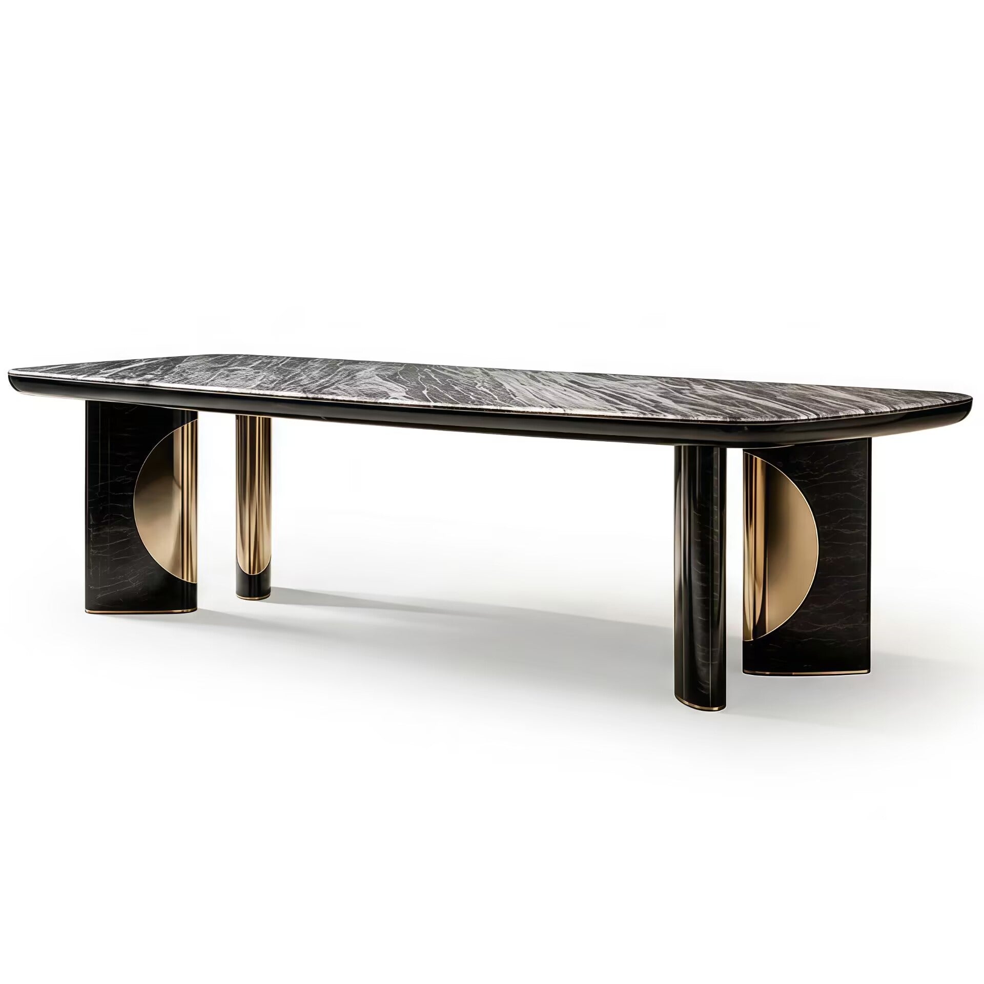 Charisma Designer Upscale Luxurious Marble Rectangular Dining Table