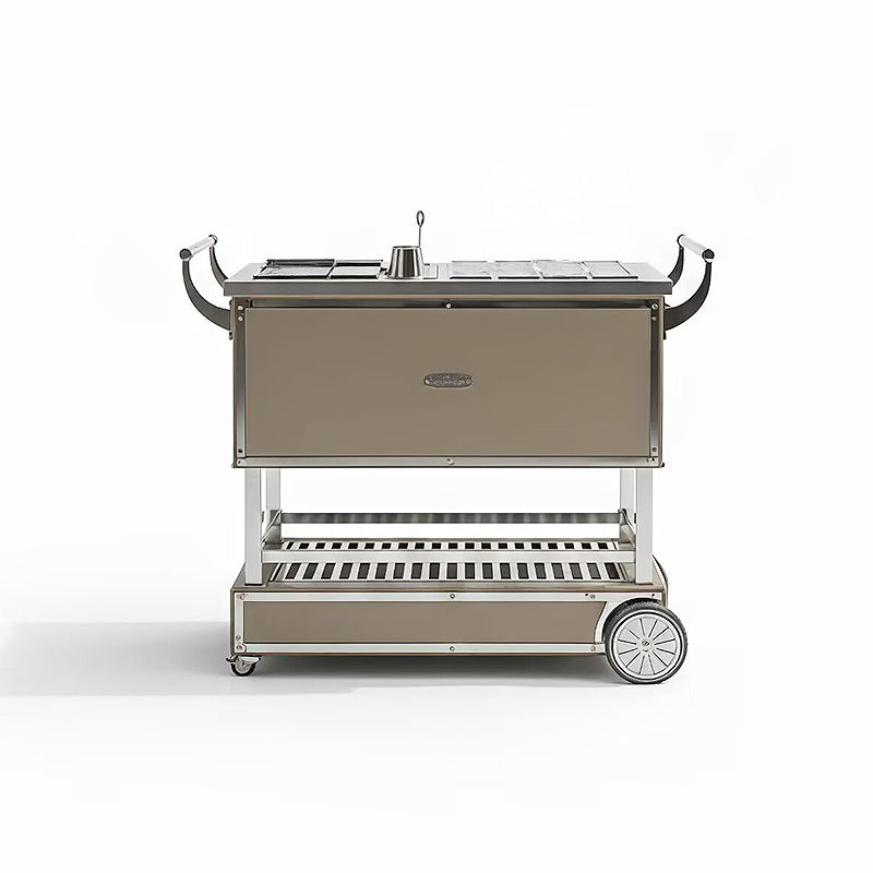 Cocktails Italian Luxury Designer Stainless Steel Custom Dining Car