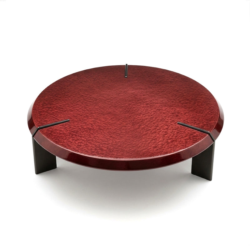 Living Room High-End Solid Wood Artistic Retro Round Coffee Table