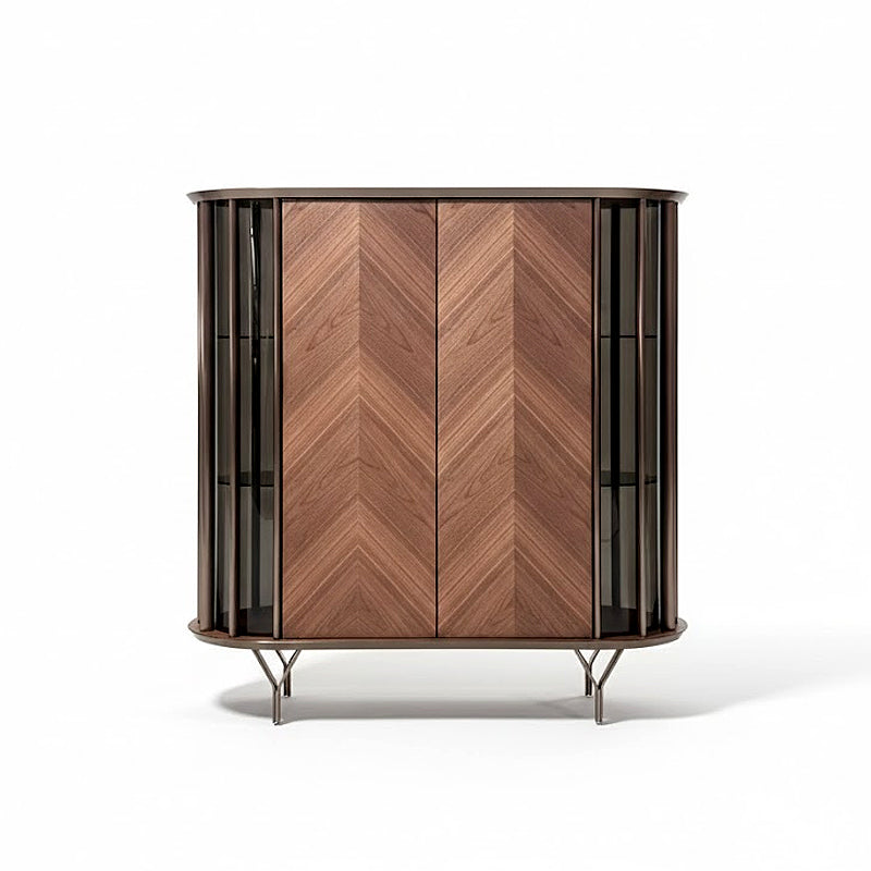Costes Unique Minimalist Solid Wood Commission Wine Cabinet
