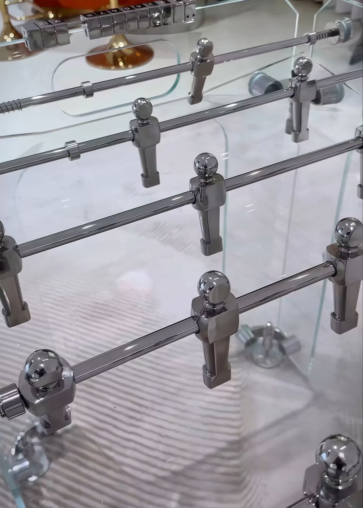 critallino High-end luxury Art customize tempered glass Table football