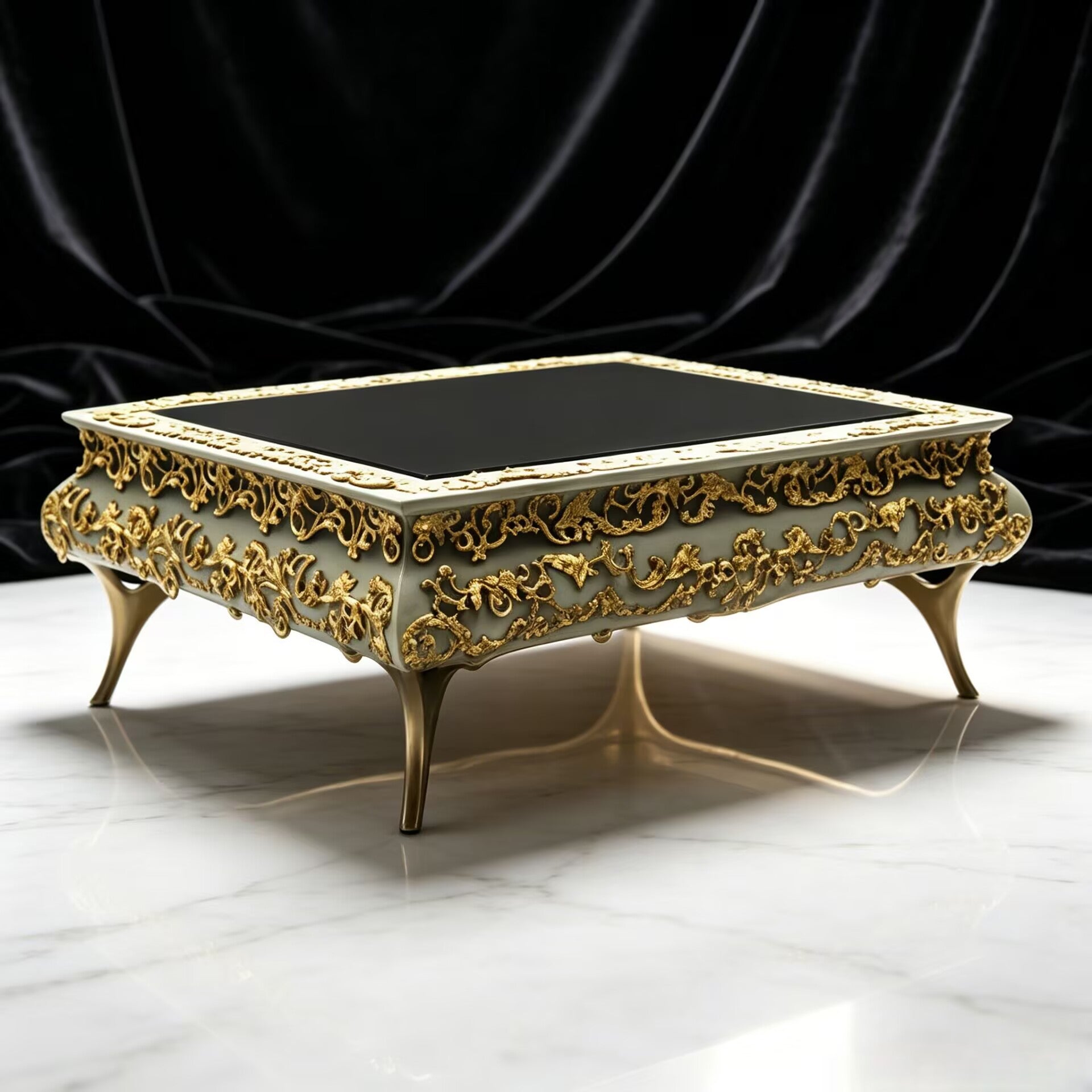 Crochet Modern Designer Creativity Metal Solid Wood Coffee Table