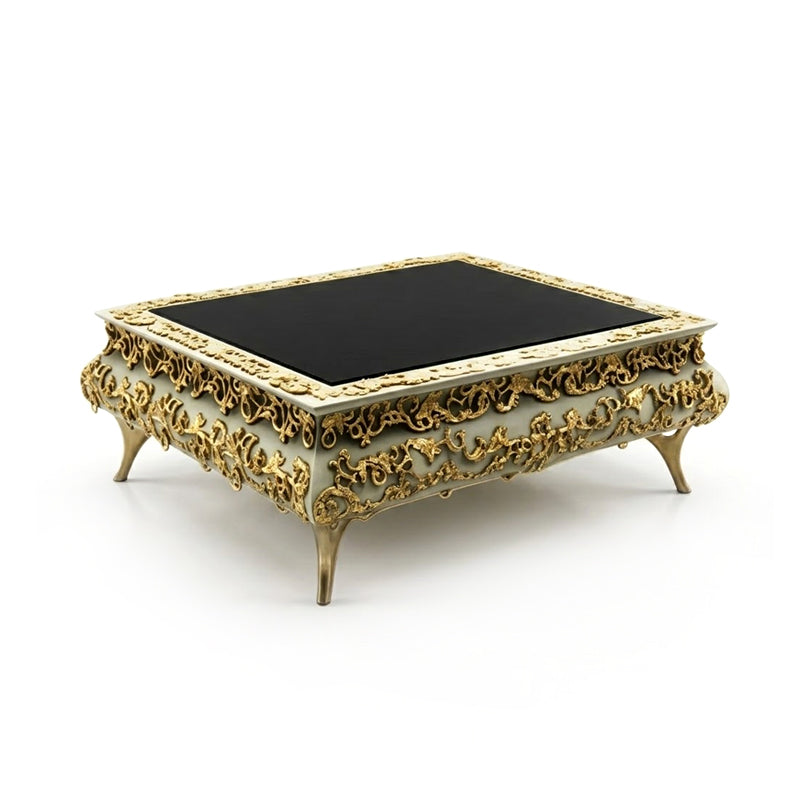 Crochet Modern Designer Creativity Metal Solid Wood Coffee Table