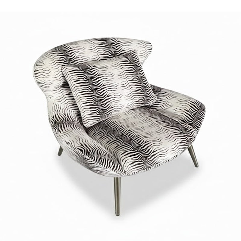 Curacao Italian Artistic Designer Metal Unique Single Armchair