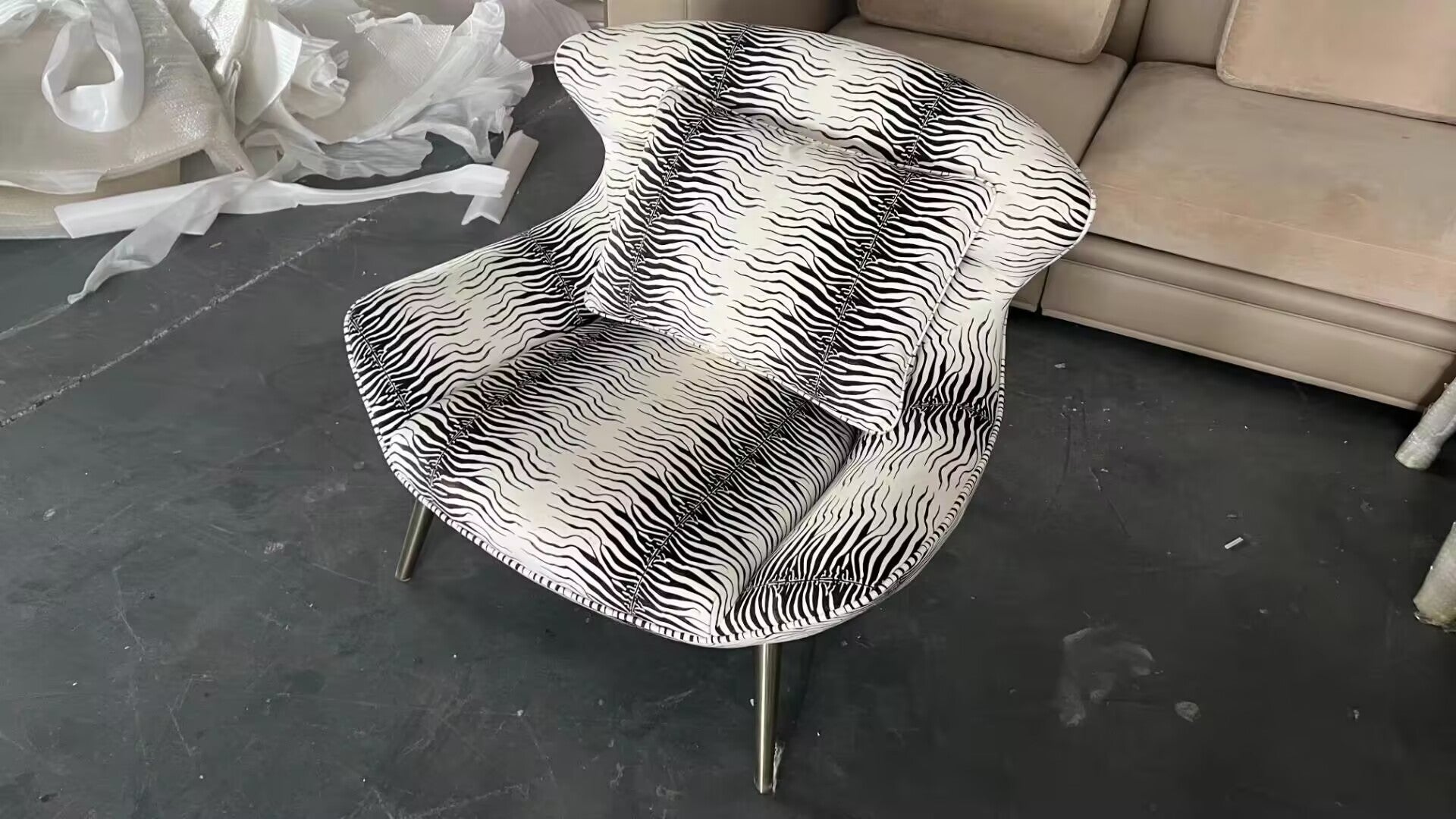 Curacao Italian Artistic Designer Metal Unique Single Armchair