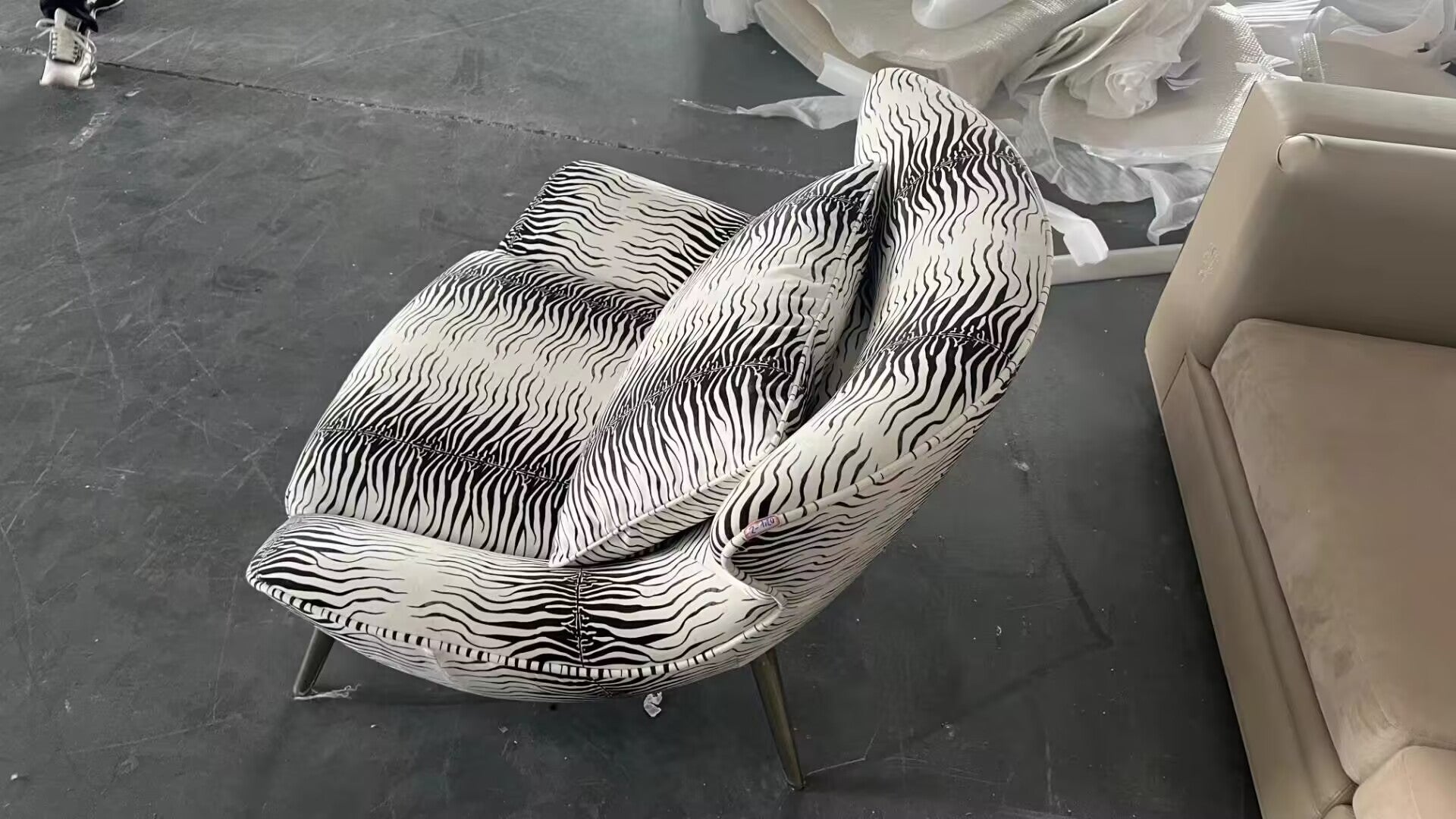 Curacao Italian Artistic Designer Metal Unique Single Armchair