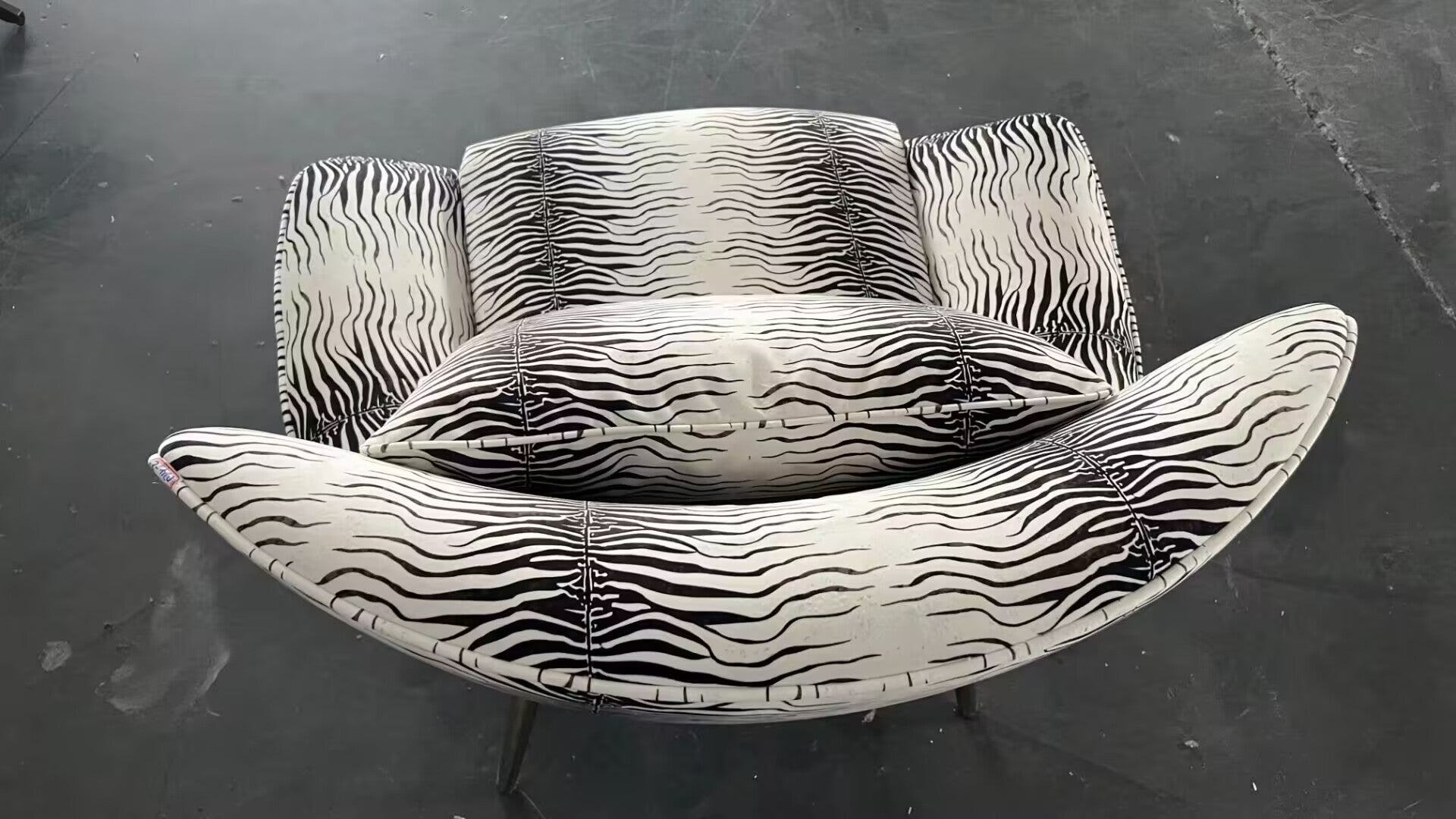 Curacao Italian Artistic Designer Metal Unique Single Armchair