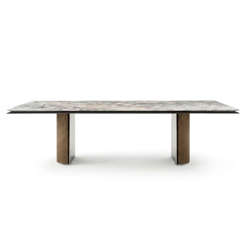 Curtis Italian Luxurious High-End Marble Rectangle Dining Table