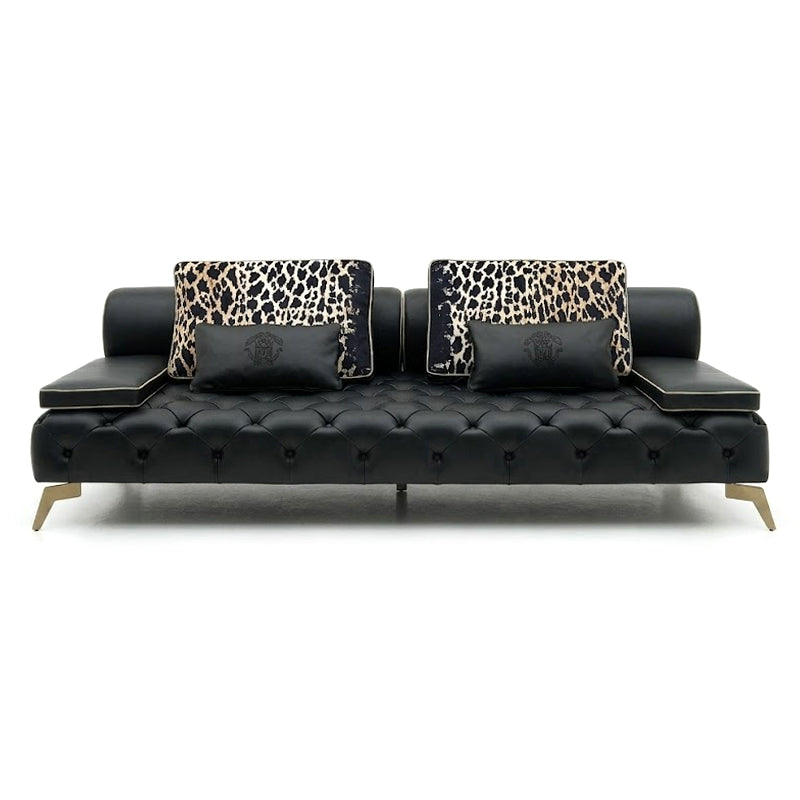 Darlington Villa Living Room Luxury Artistic Genuine Leather Sofa
