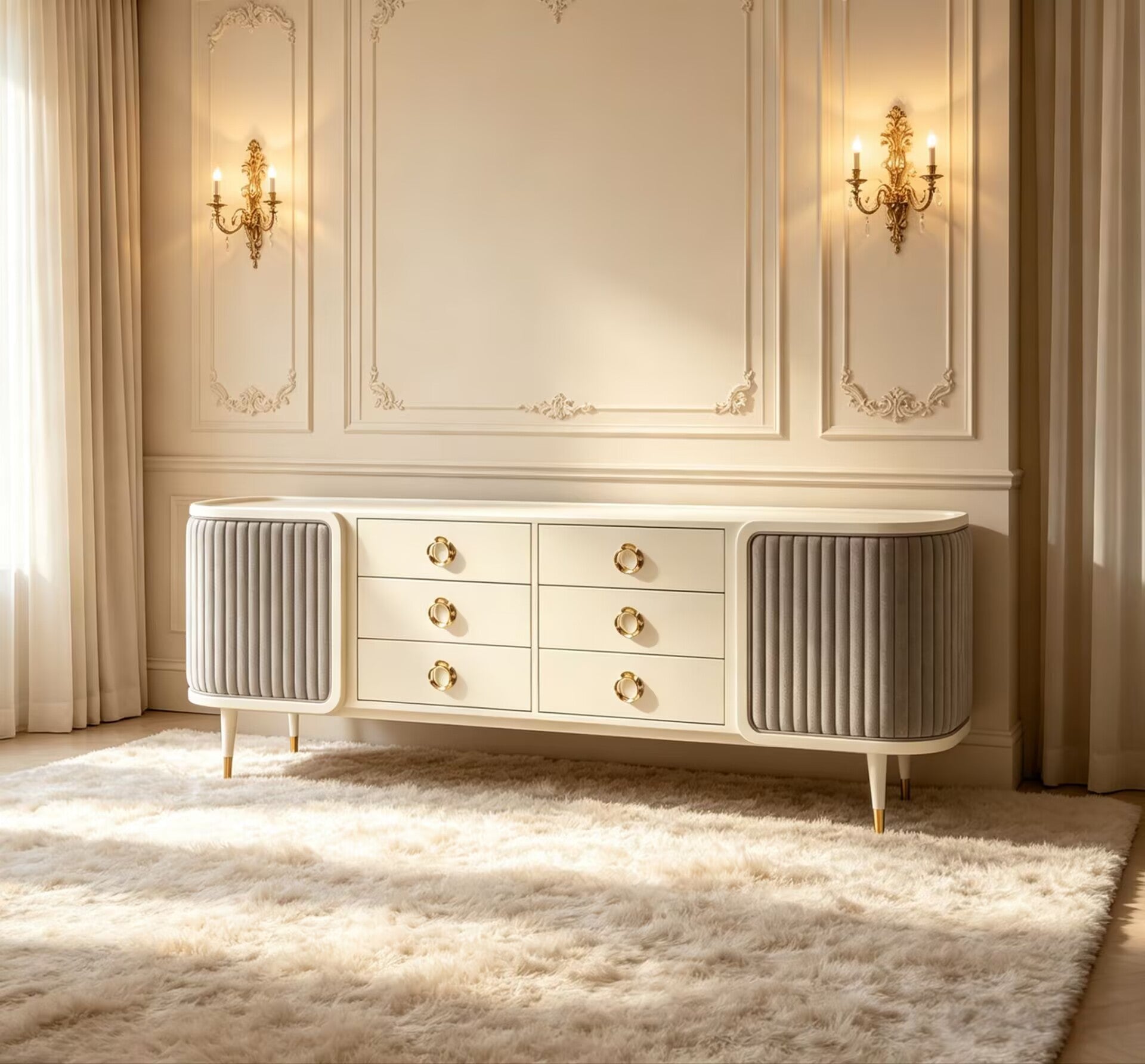 Davis Designer Unique Creativity Customize Solid Wood Sideboard
