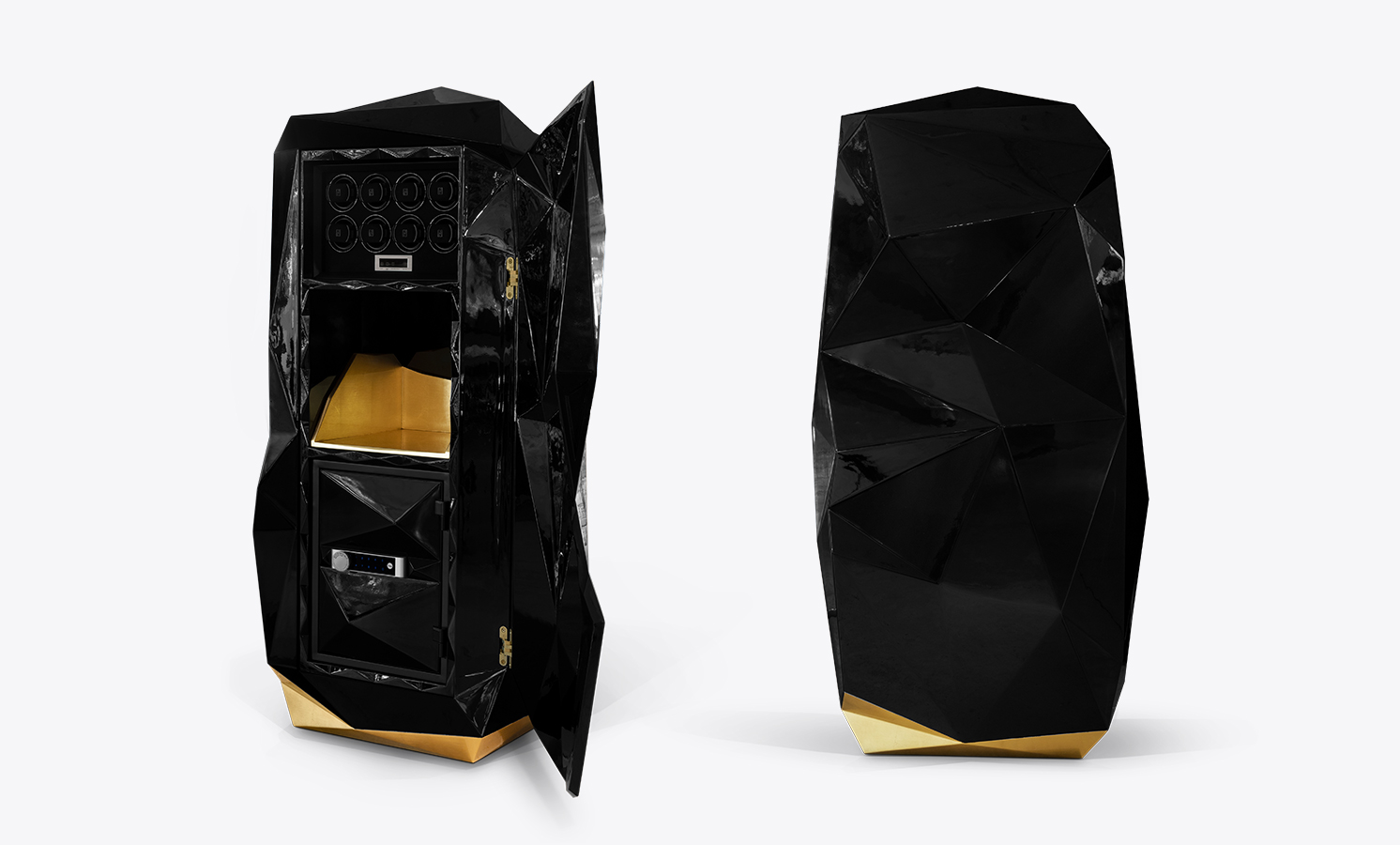 diamond black Art Design luxury safe