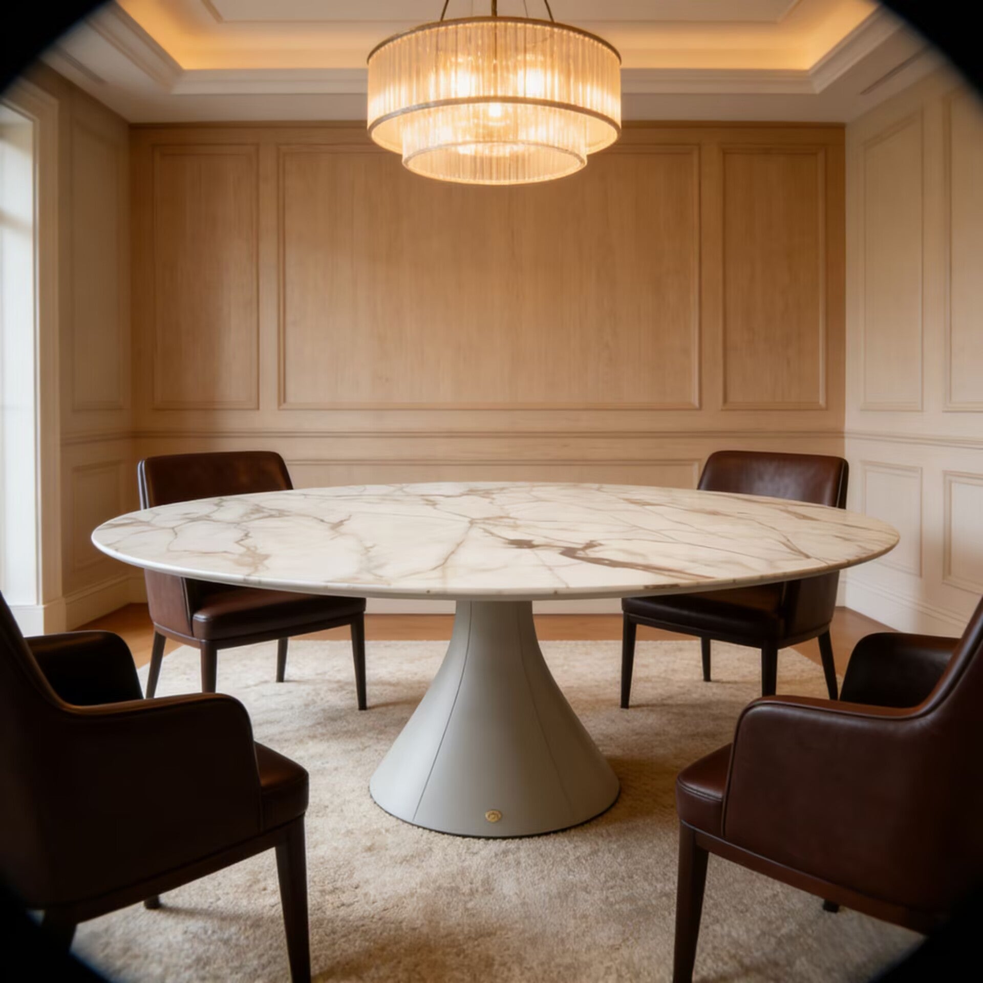 Discovery Modern Creativity High-End Marble Circular Dining Table