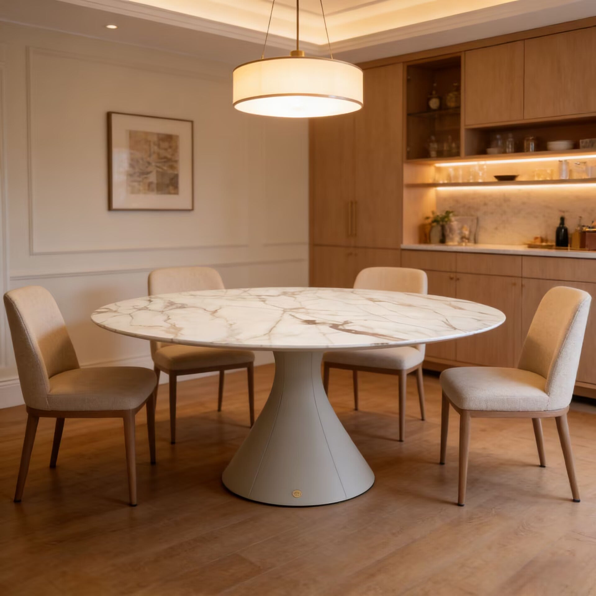 Discovery Modern Creativity High-End Marble Circular Dining Table
