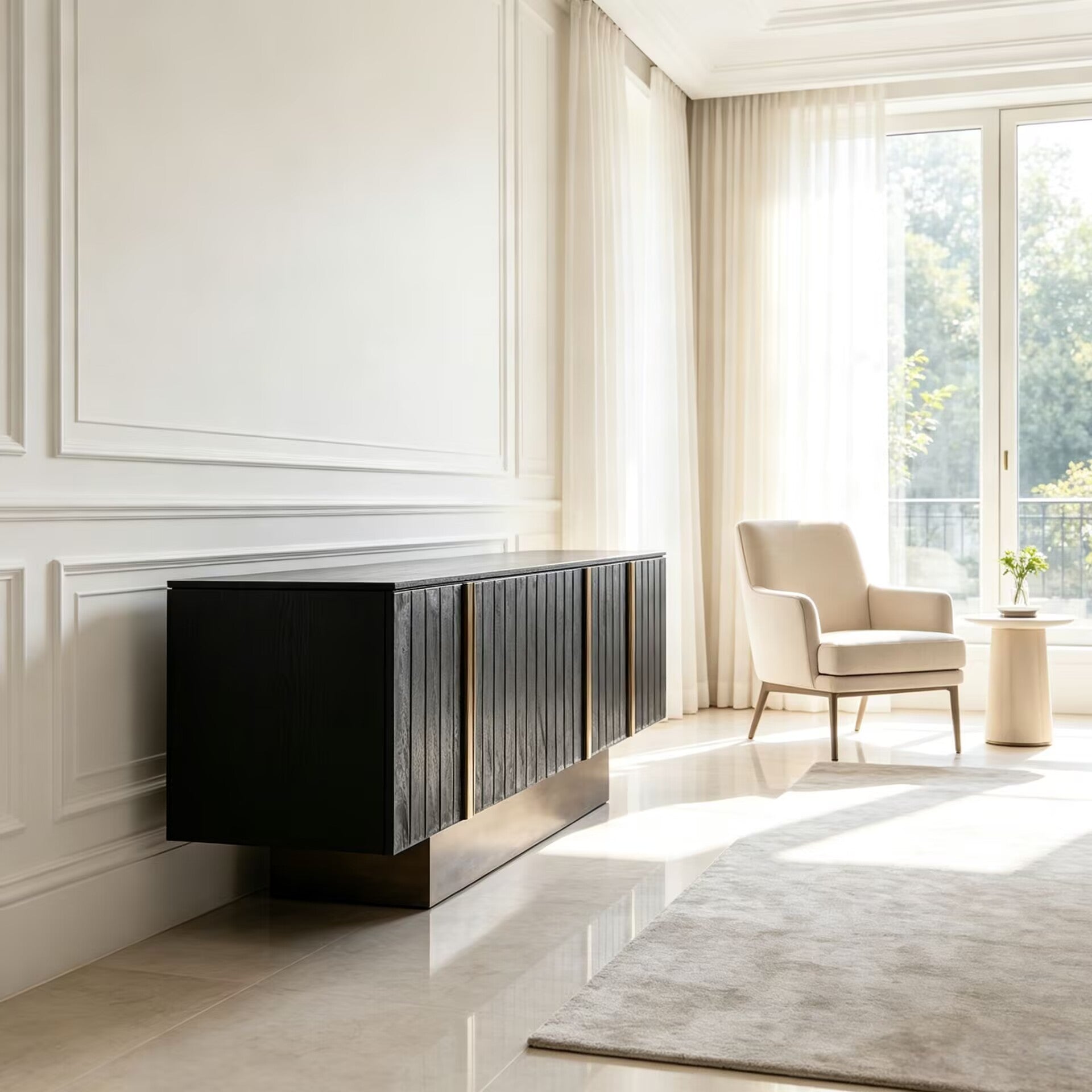 Domino Living Room Designer Upscale Solid Wood Customize Sideboard