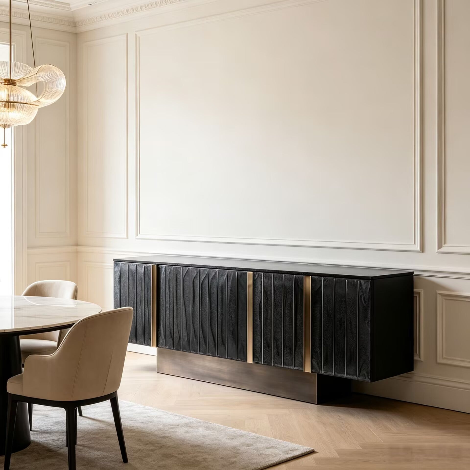 Domino Living Room Designer Upscale Solid Wood Customize Sideboard