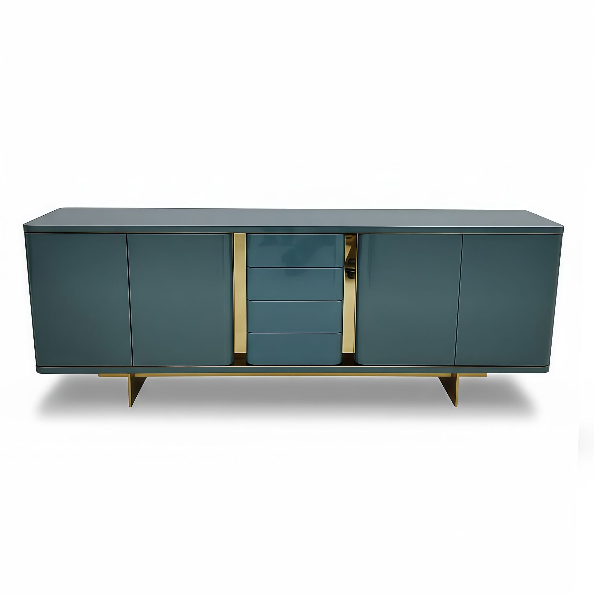 Donegal Artistic Simple Stainless Steel Solid Wood Custom Sideboard