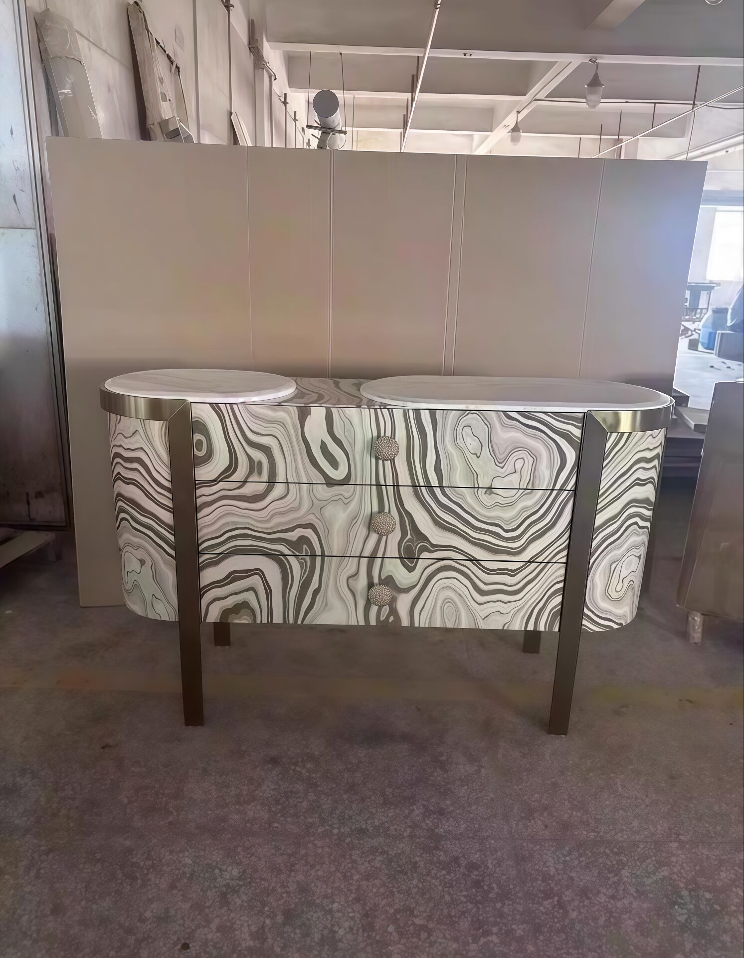 Doris Modern High End Solid Wood Artistic Household Sideboard