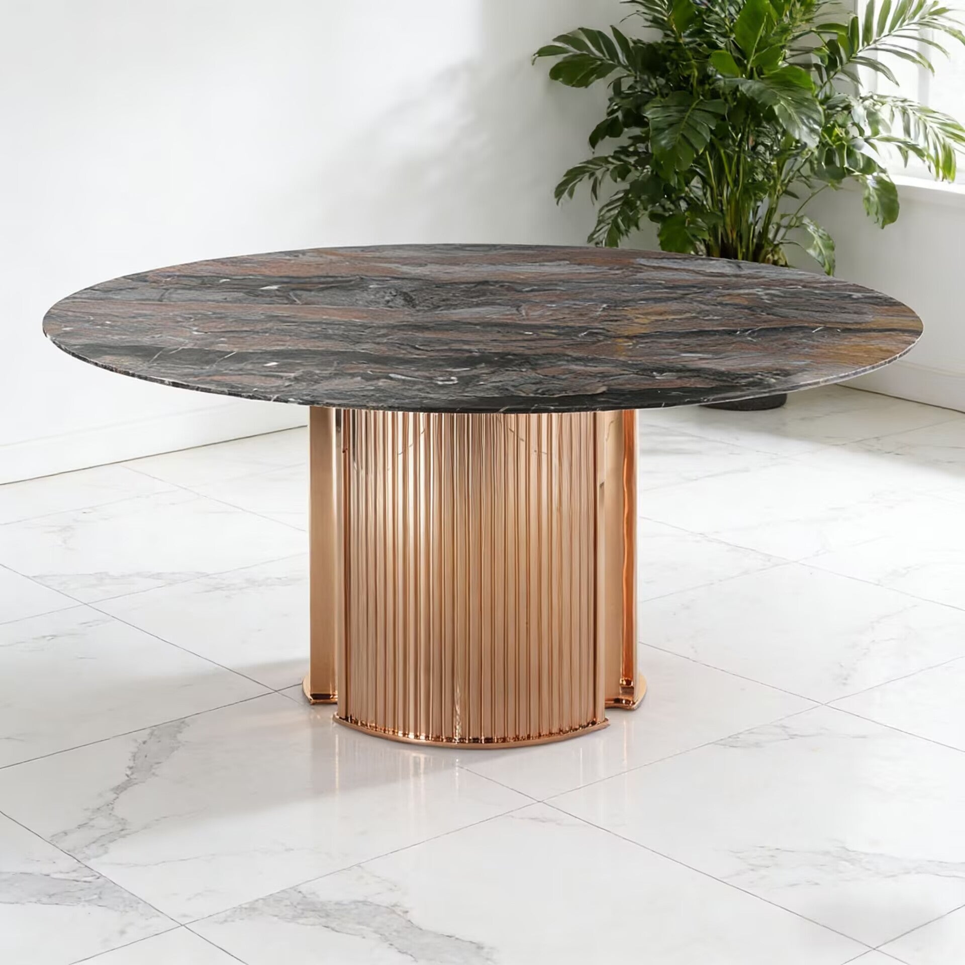 Douglas Italian High-End Marble Circular Customize Dining Table