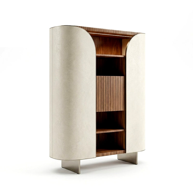 Duna Designer Simplicity Solid Wood Customize Curved Sideboard