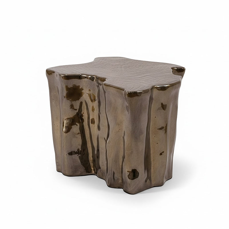Eden Luxurious Creative Irregular Etching Metal Commission Side Table