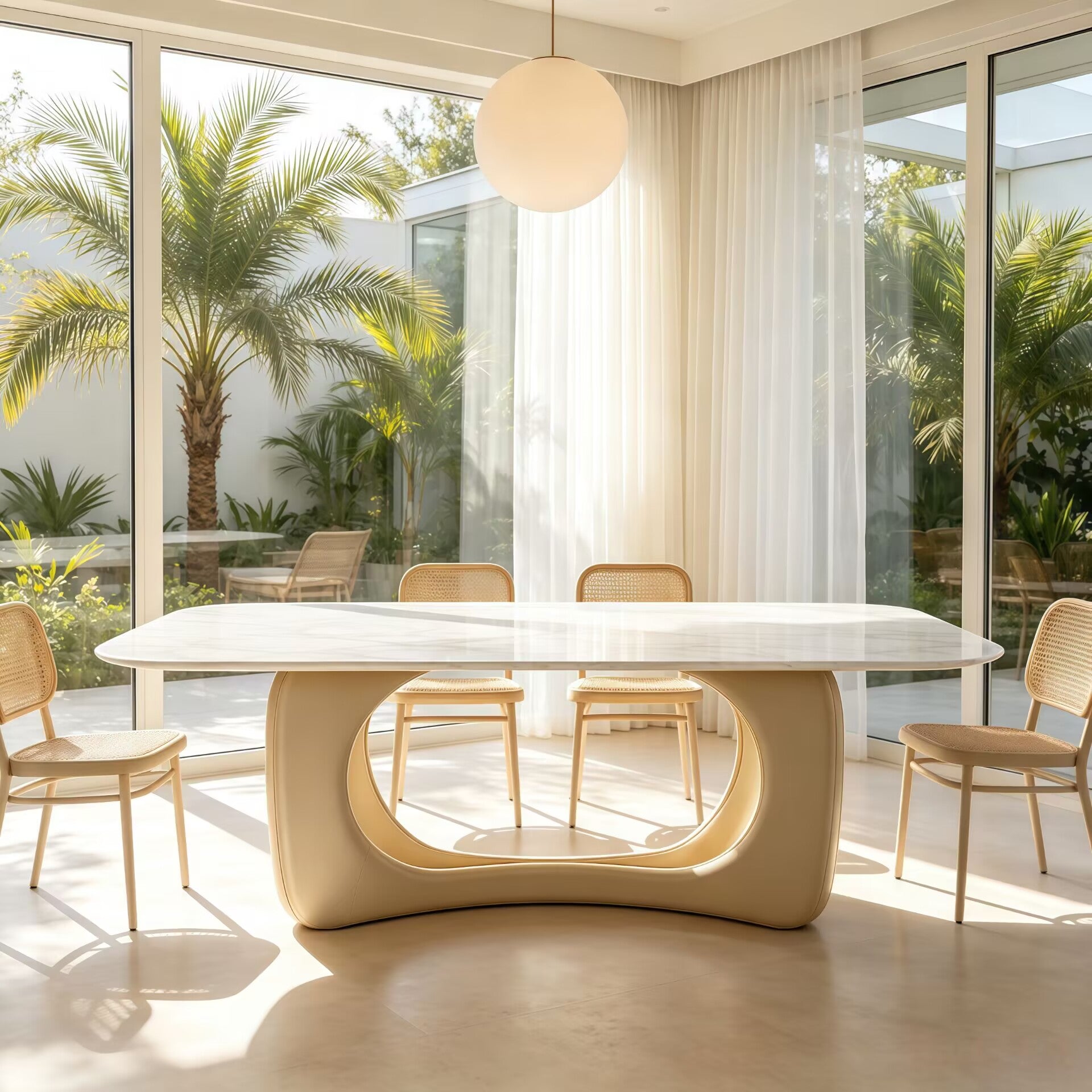 Eero Artistic Upscale Customize Marble Rectangle Dining Table