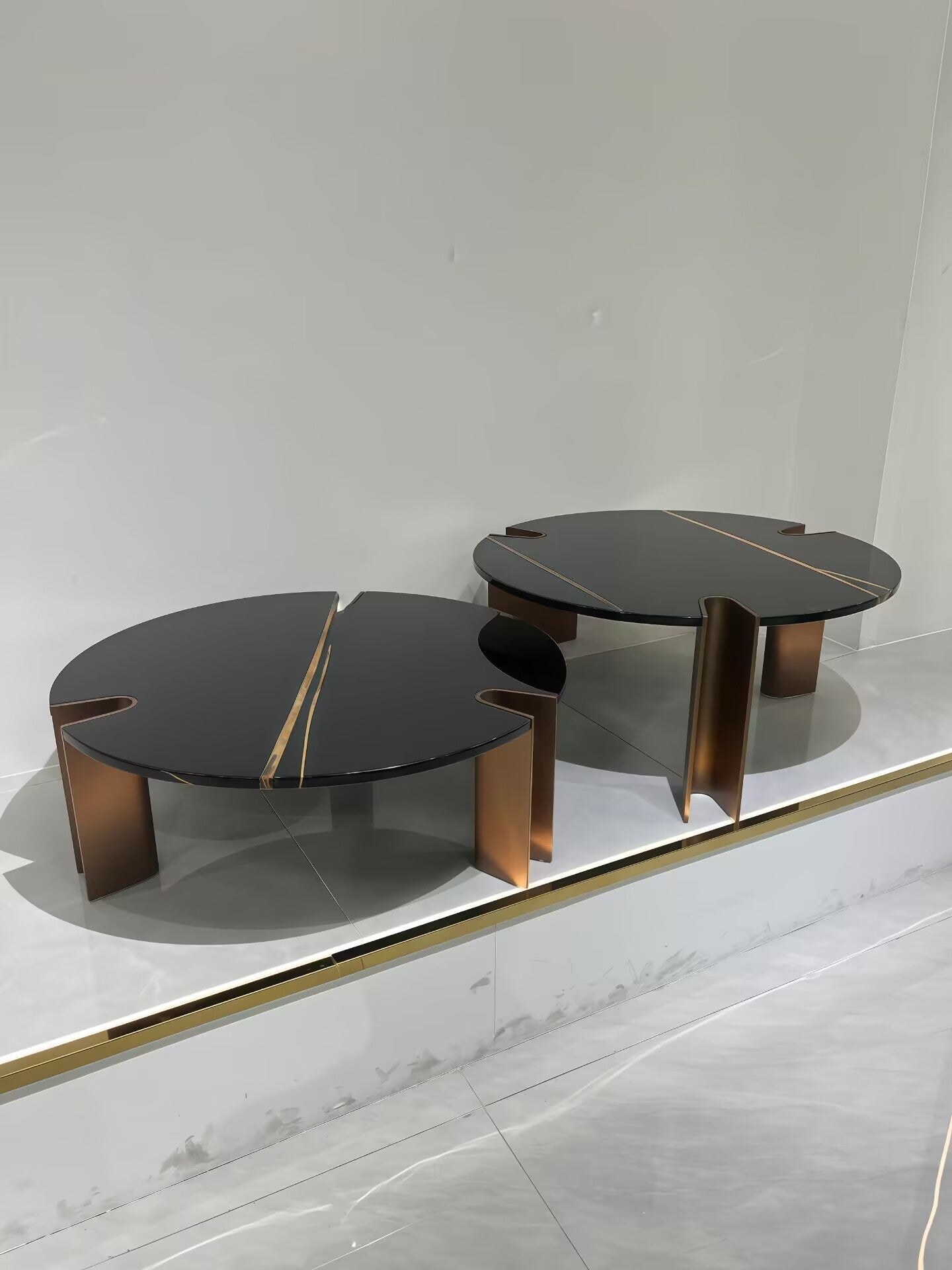 Egmont Italian Luxurious Living Room Art Metal Marble Coffee Table