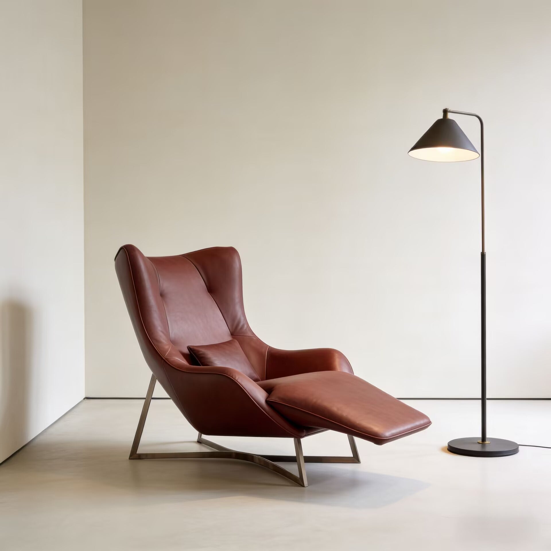 Egoiste Living Room High-End Genuine Leather Single Lounge Chair