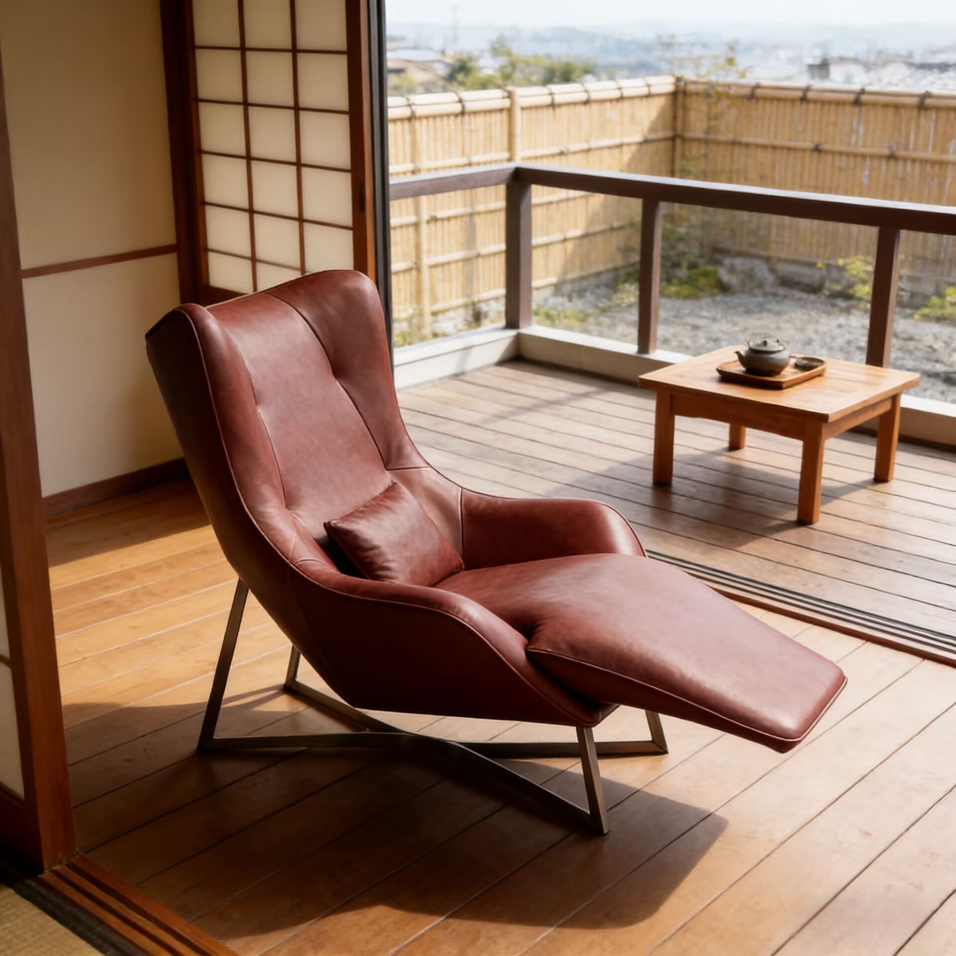 Egoiste Living Room High-End Genuine Leather Single Lounge Chair