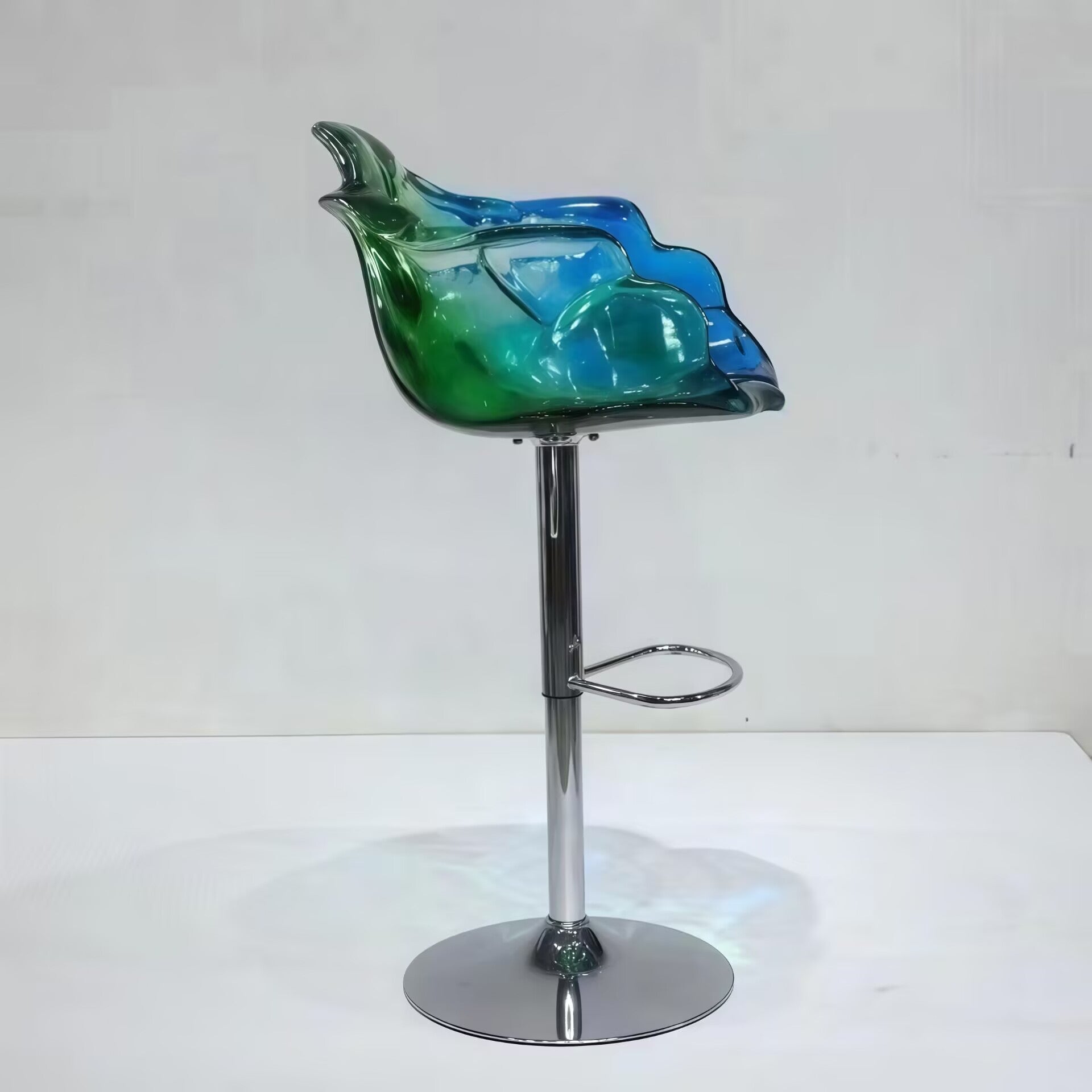 Ella Designer Creativity Resin Petal Rotary Lifting Bar Stool
