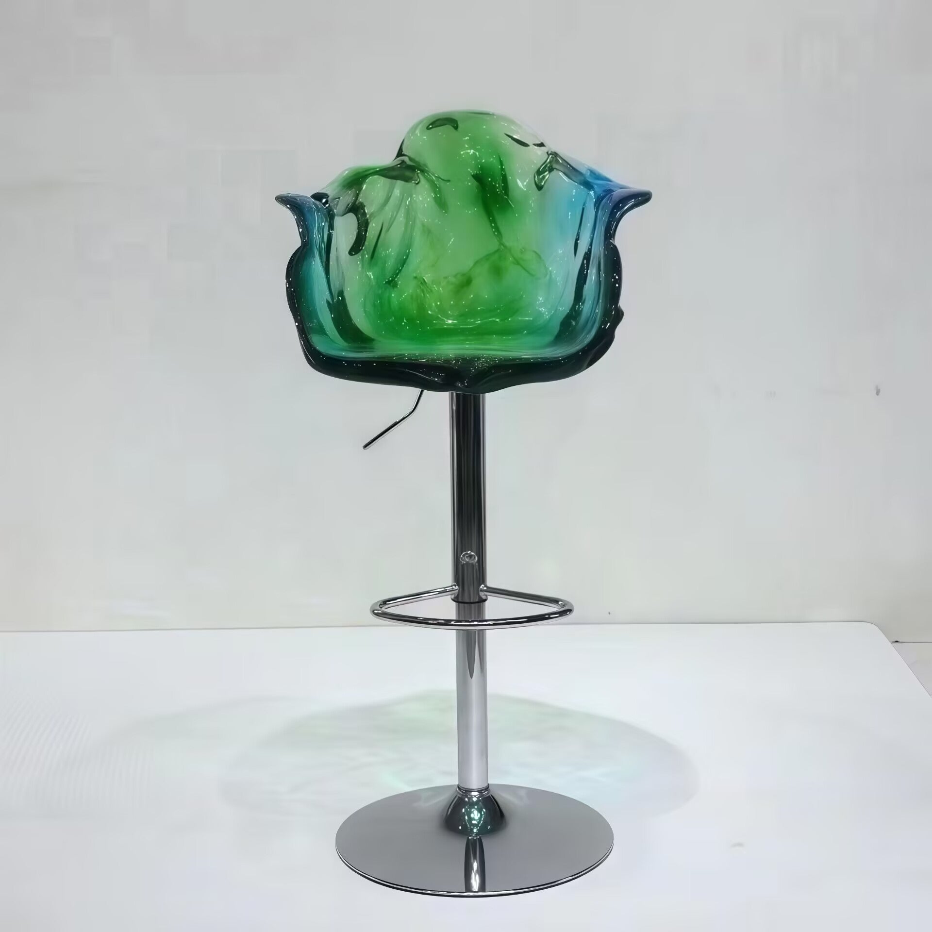 Ella Designer Creativity Resin Petal Rotary Lifting Bar Stool
