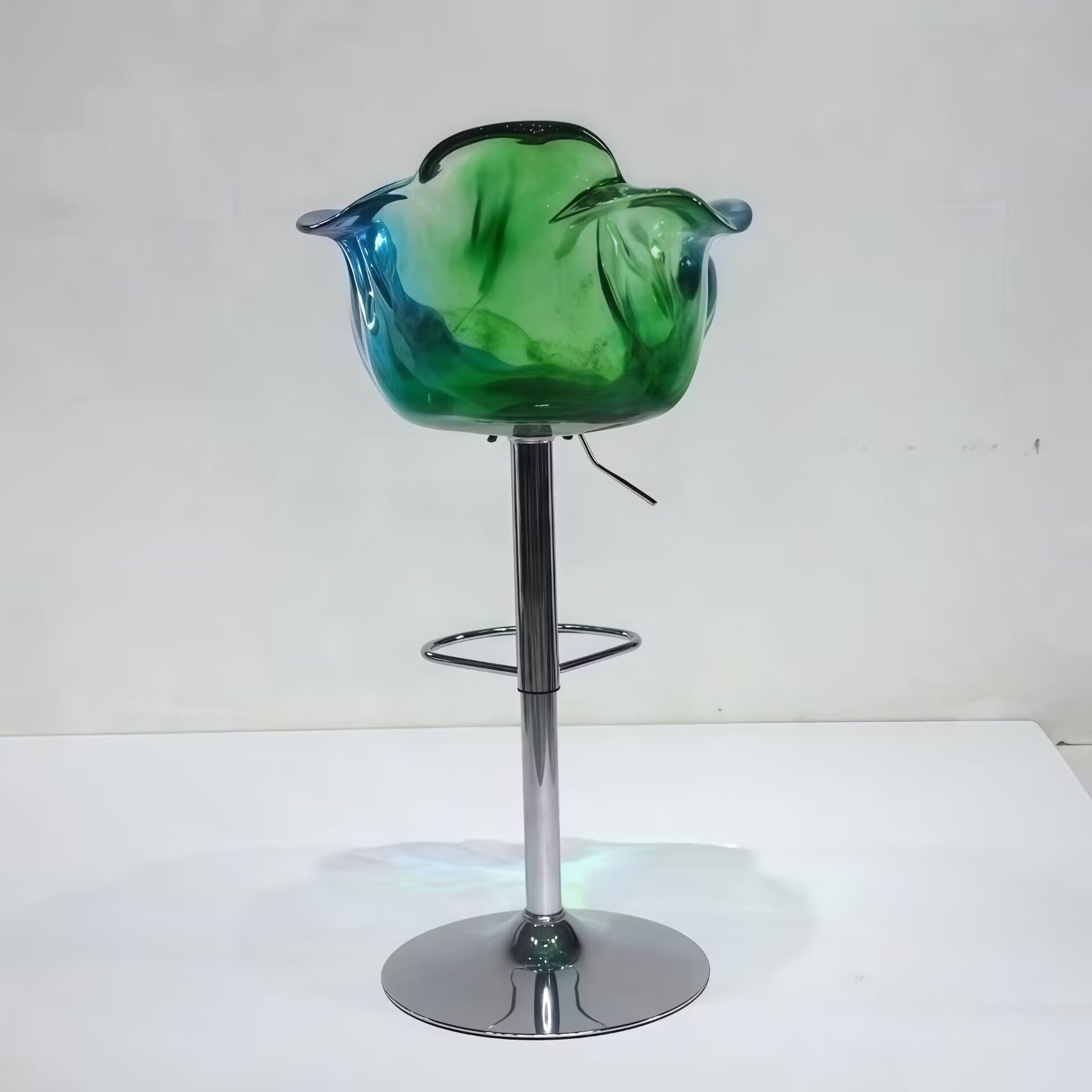 Ella Designer Creativity Resin Petal Rotary Lifting Bar Stool