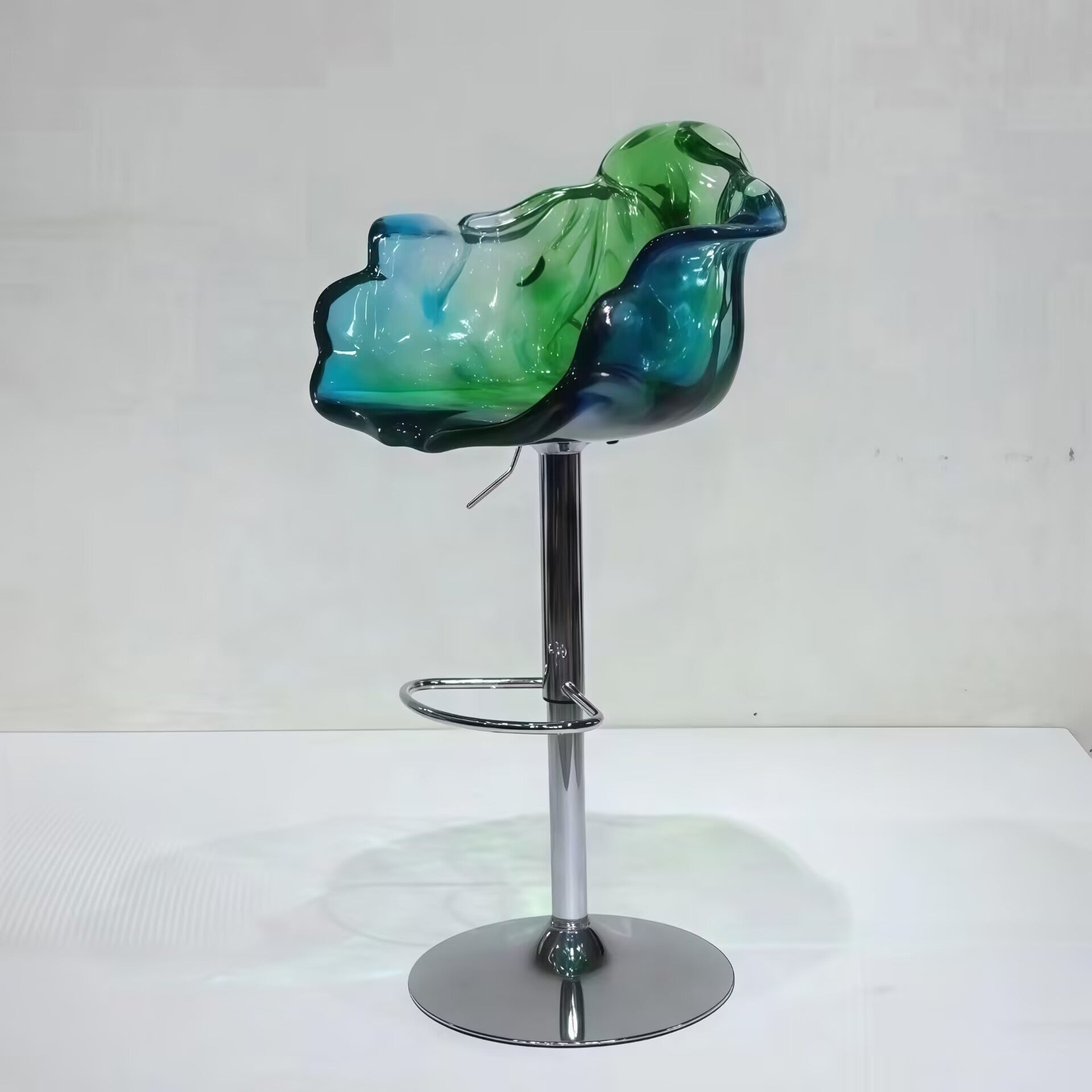 Ella Designer Creativity Resin Petal Rotary Lifting Bar Stool