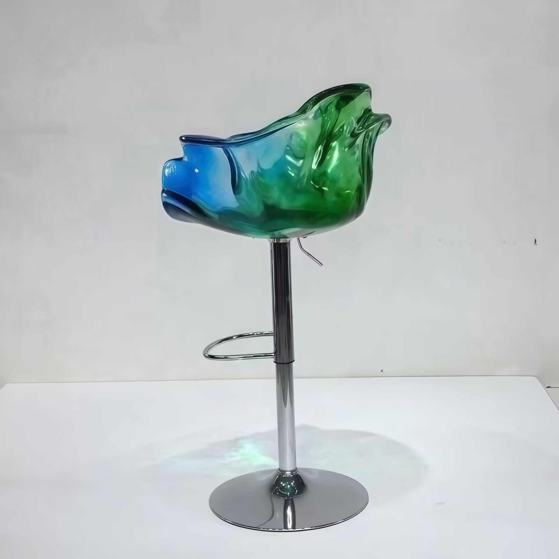 Ella Designer Creativity Resin Petal Rotary Lifting Bar Stool