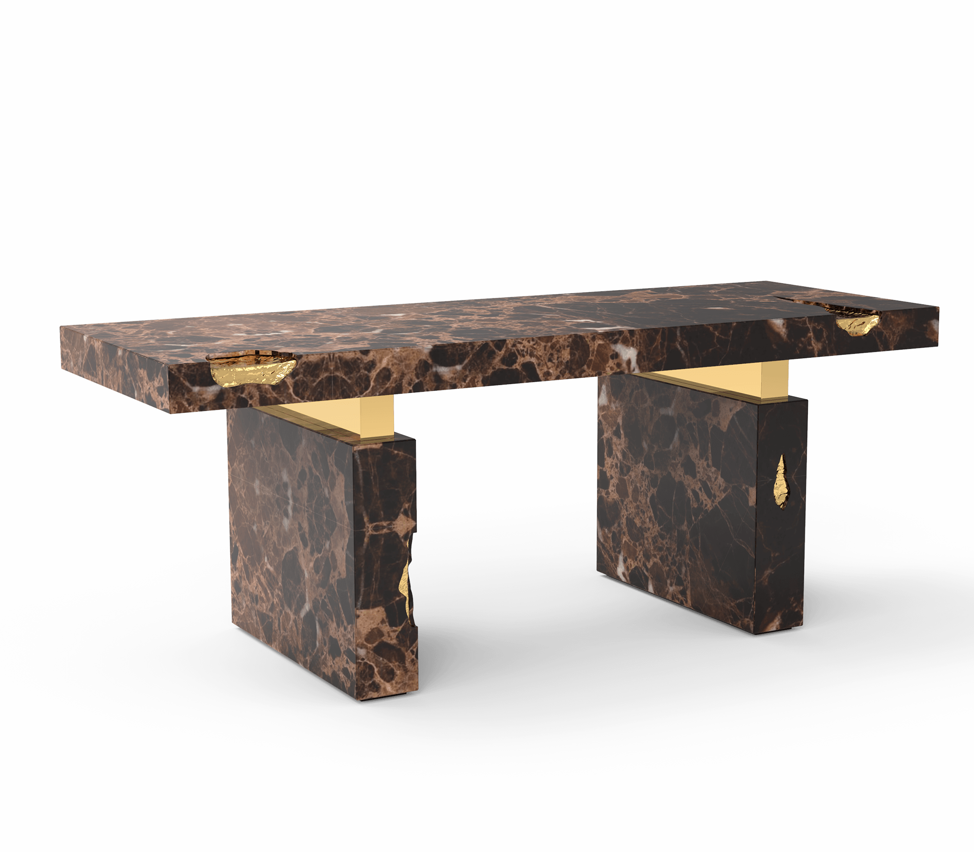 empire Emperador natural marble desk