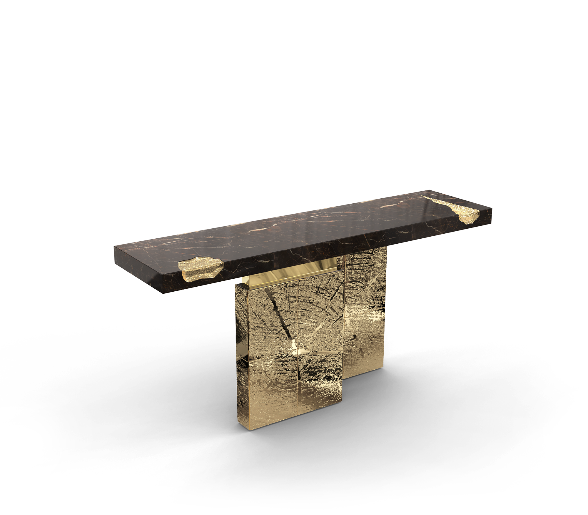 EMPIRE III Luxurious brass etching CONSOLE