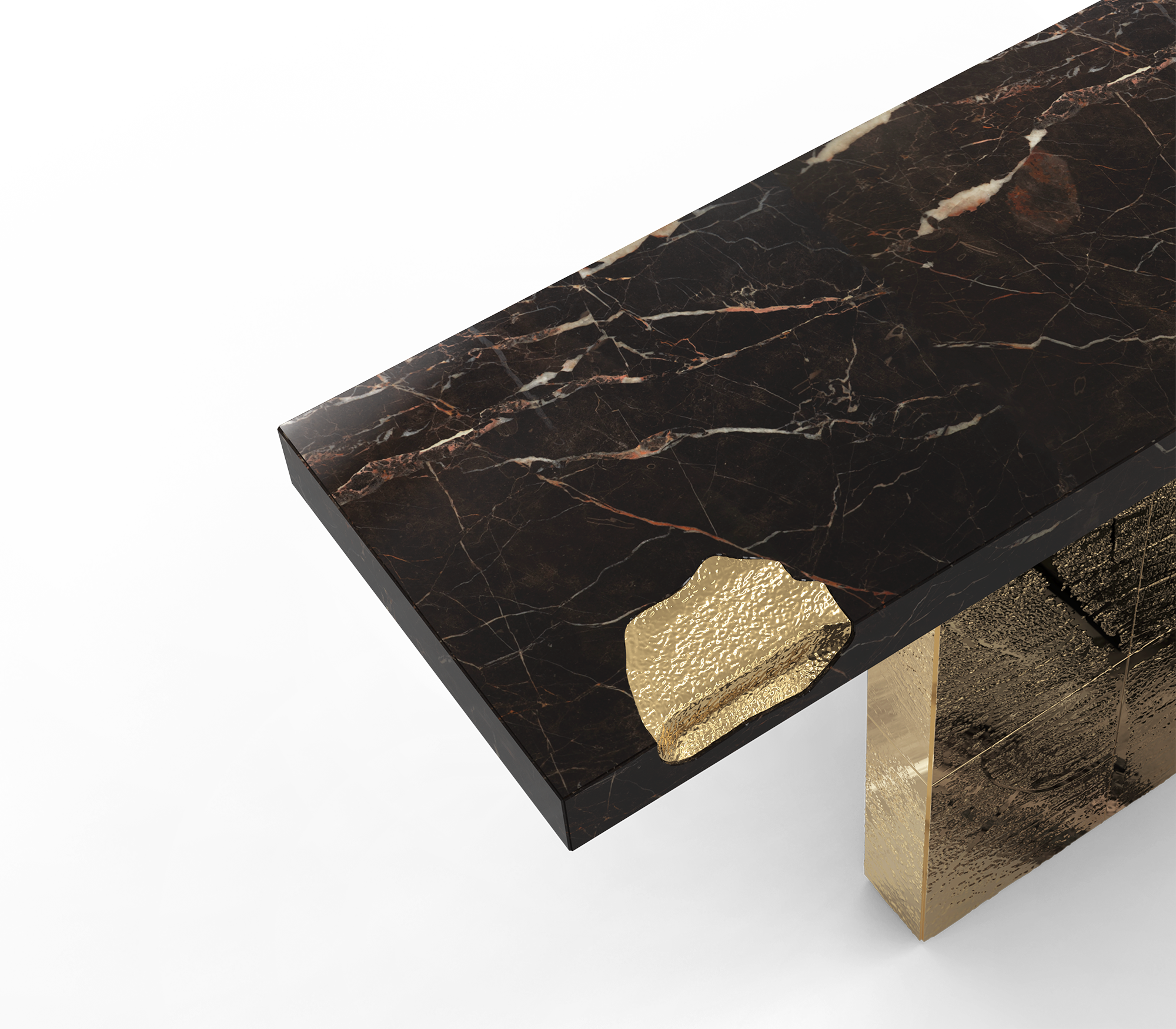 EMPIRE III Luxurious brass etching CONSOLE