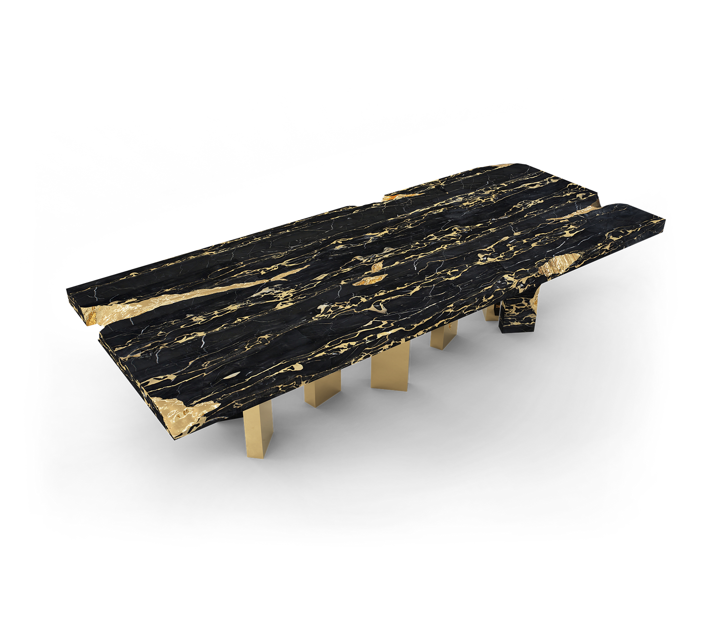 Brass Solid wood EMPIRE DINING TABLE