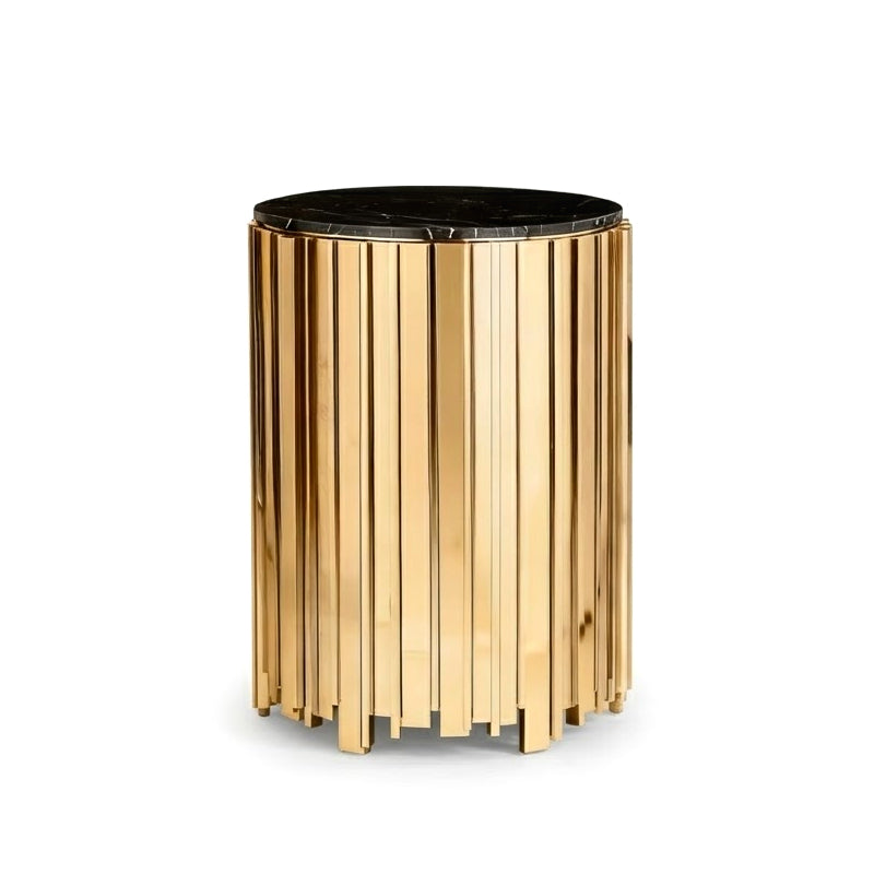 Empire Irregular High-End Marble Small Round Side Table